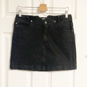 We the Free Black Denim Mini Skirt Size 29